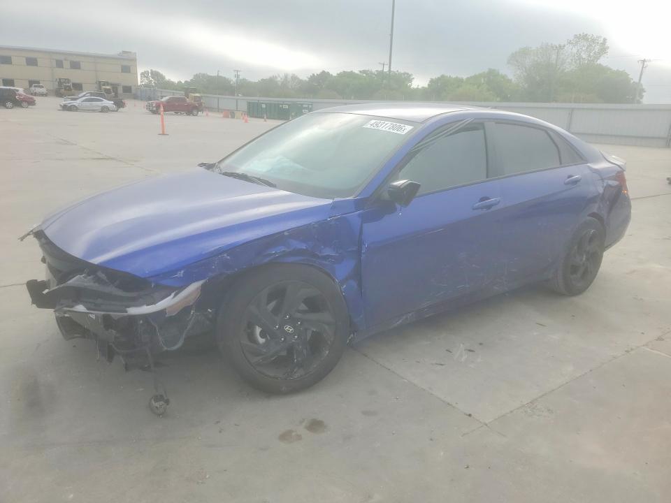 2026 Hyundai Elantra VIN KMHLM4DG4TU156227 COPART salvage auction — FRONT END, Tx - Salvage Vehicle Title, sold $4,650 on 2026-07-02 (photo 1)