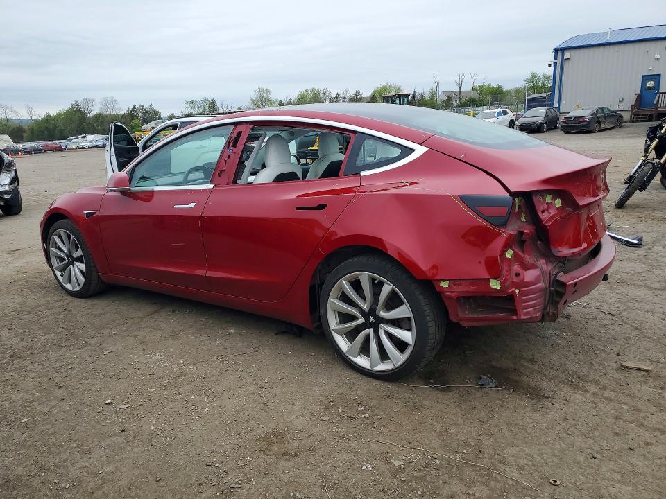 2018 Tesla Model 3 VIN 5YJ3E1EB1JF100741 COPART salvage auction — REAR END, PA, sold $2,000 on 2026-07-24 (photo 2)