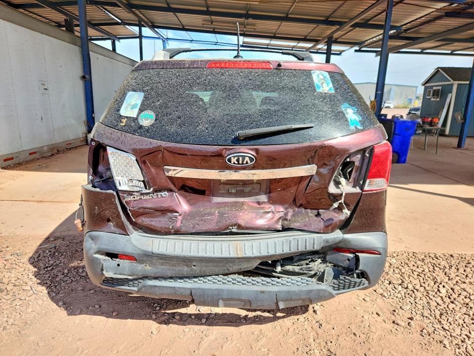 2013 Kia Sorento VIN 5XYKT4A27DG339085 COPART salvage auction — REAR END, Salvage Title, sold $275 on 2026-07-16 (photo 6)