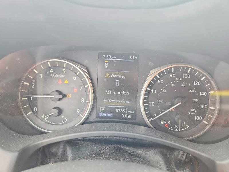 2019 Infiniti Q50 VIN JN1EV7AP6KM541709 COPART salvage auction — REAR END, Fl - Cert Of Title Slvg Rebuildable, sold $4,400 on 2026-07-31 (photo 9)