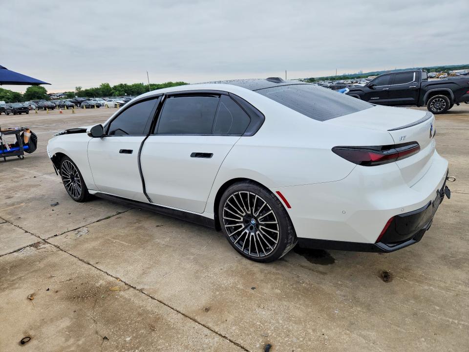 2025 BMW I7 VIN WBY43EJ06SCU33780 COPART salvage auction — FRONT END, TX - CERTIFICATE OF TITLE, sold $31,250 on 2026-07-23 (photo 2)