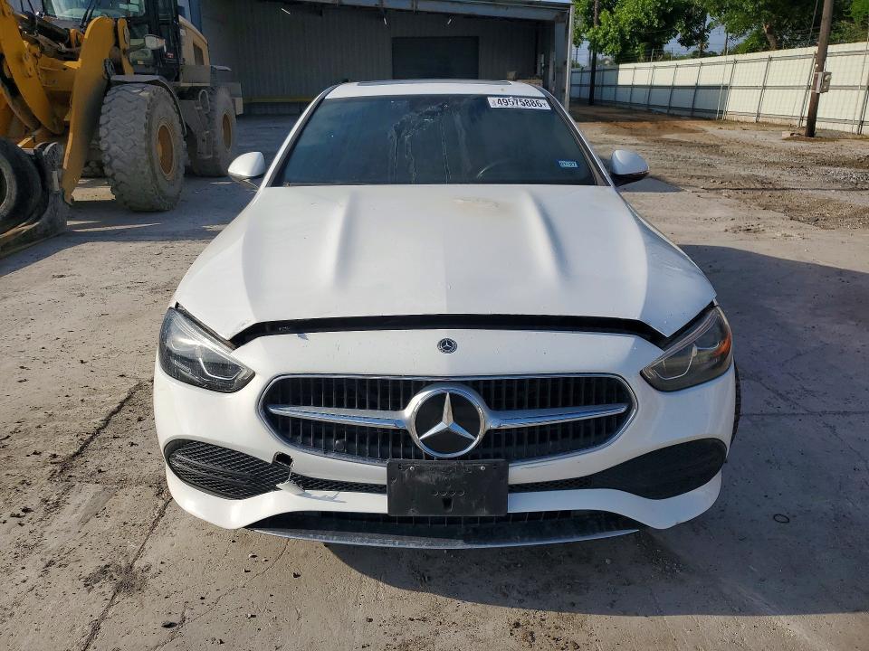 2022 Mercedes-benz C class VIN W1KAF4GB8NR014092 COPART salvage auction — ENGINE BURN, Tx - Salvage Vehicle Title, sold $15,600 on 2026-07-14 (photo 5)