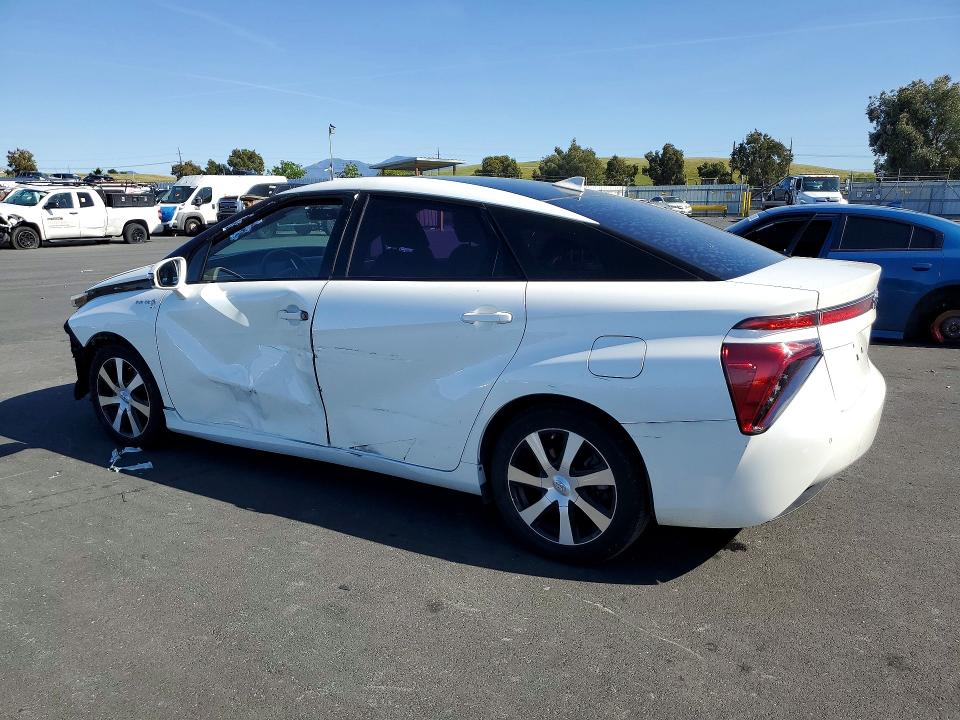 2016 Toyota Mirai VIN JTDBVRBD6GA000734 COPART salvage auction — FRONT END, Ca - Salvage Certificate, sold $225 on 2026-07-06 (photo 2)