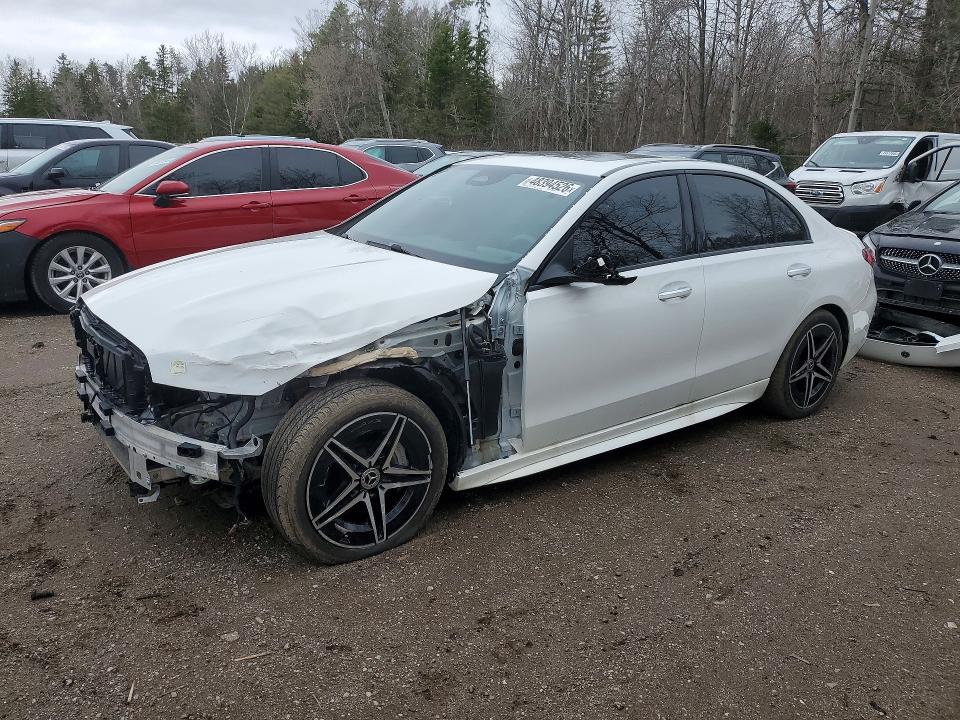 2025 Mercedes-benz C-klasse VIN W1KAF4HBXSR248969 COPART salvage auction — FRONT END, On - Permit Salvage, sold $27,250 on 2026-07-02 (photo 1)