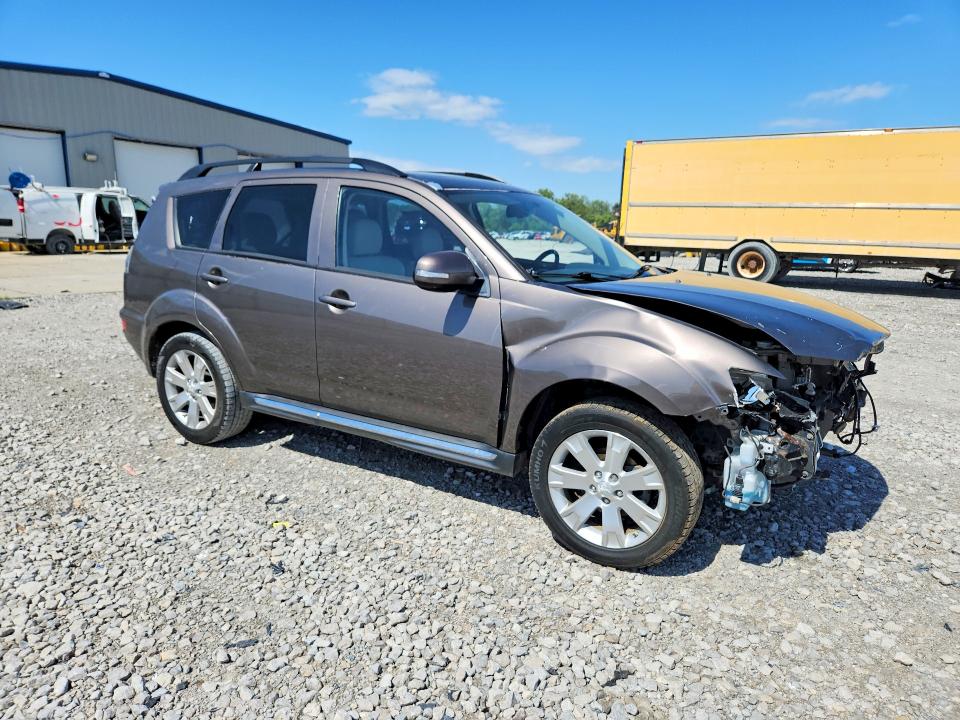 2012 Mitsubishi Outlander VIN JA4AS3AW7CU031921 COPART salvage auction — FRONT END, Il - Salvage Certificate, sold $975 on 2026-07-08 (photo 4)