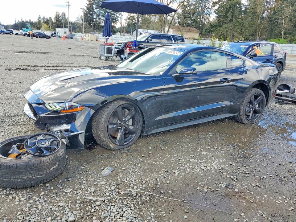 2021 Ford Mustang VIN 1FA6P8CF1M5138004 COPART salvage auction — FRONT END, Salvage Title, sold $8,000 on 2026-07-10 (photo 1)