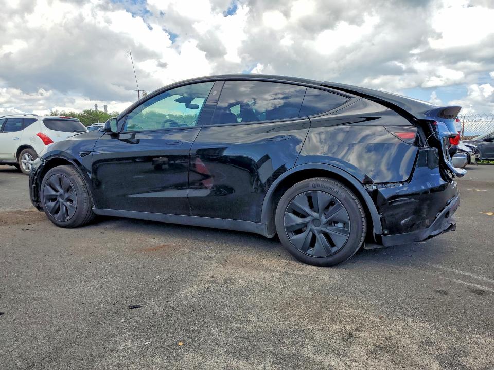 2025 Tesla Model y VIN 7SAYGDED9SF317378 COPART salvage auction — REAR END, Hi - Certificate Of Salvage, sold $2,150 on 2026-08-24 (photo 2)