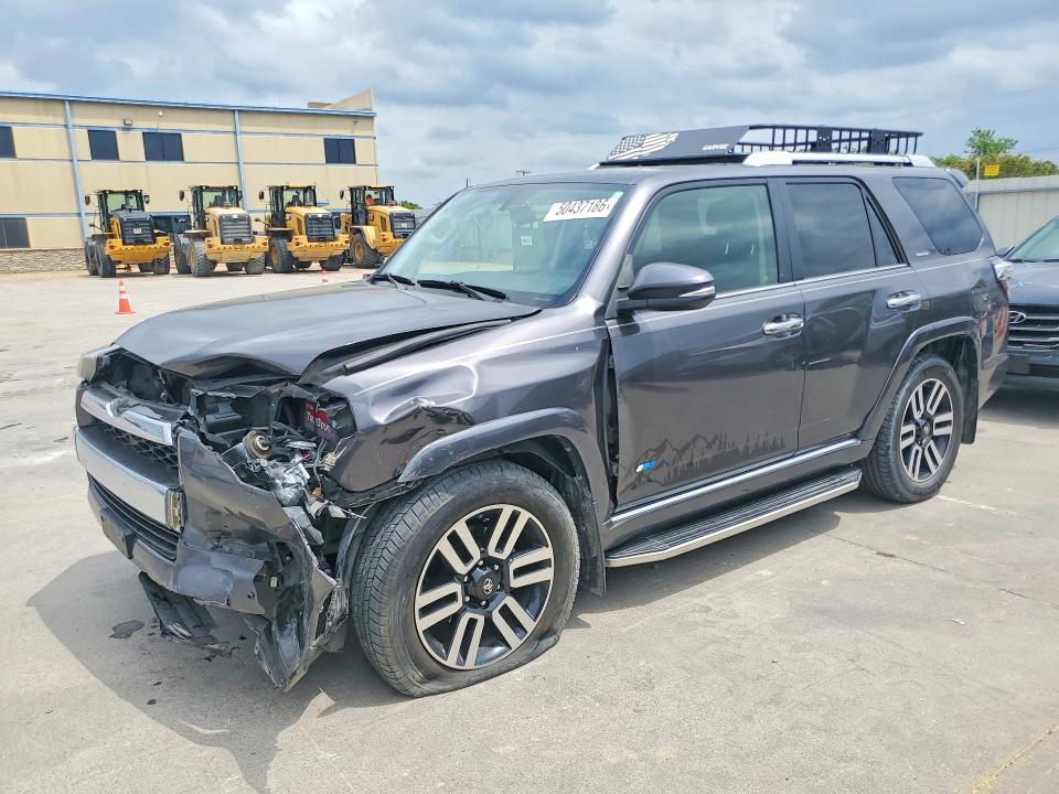 2014 Toyota 4runner VIN JTEBU5JR7E5165007 COPART salvage auction — FRONT END, Tx - Salvage Vehicle Title, sold $10,500 on 2026-07-16 (photo 1)