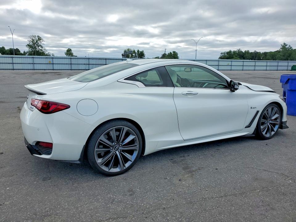 2018 Infiniti Q60 VIN JN1FV7EK4JM530547 COPART salvage auction — FRONT END, NC - SALVAGE CERTIFICATE OF TITLE, sold $9,800 on 2026-07-02 (photo 3)