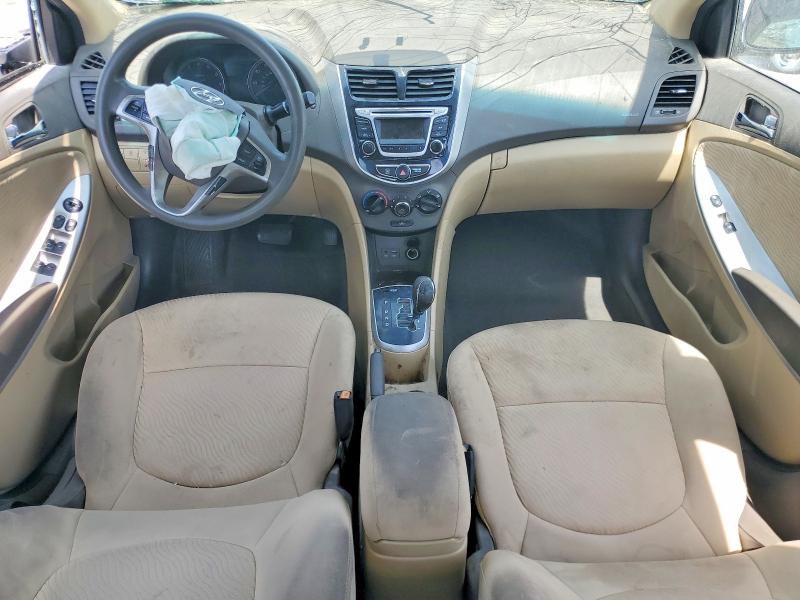 2014 Hyundai Accent VIN KMHCU4AE2EU769940 COPART salvage auction — FRONT END, Fl - Certificate Of Destruction, sold $15 on 2026-07-30 (photo 8)