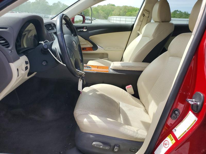 2009 Lexus Is 250 VIN JTHCK262695029187 COPART salvage auction — FRONT END, Nc - Salvage Certificate Of Title, sold $3,500 on 2026-07-08 (photo 7)
