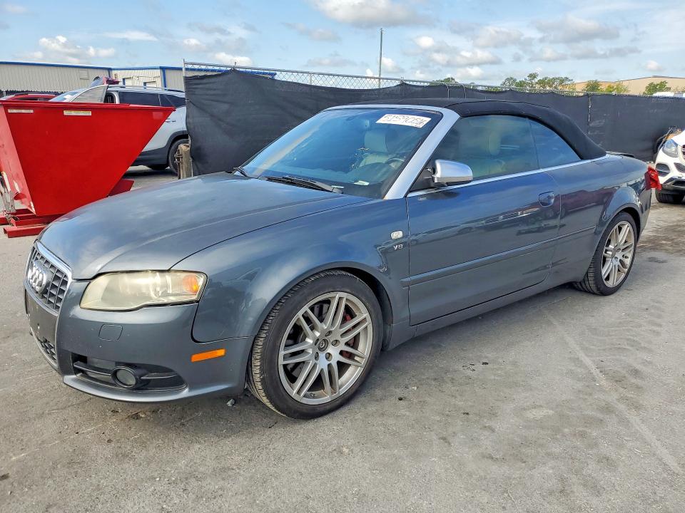 2008 Audi S4 VIN WUARL48H08K900156 COPART salvage auction — REAR END, Fl - Cert Of Title Slvg Rebuildable, sold $375 on 2026-07-23 (photo 1)