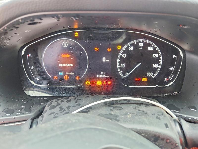 2022 Honda Accord VIN 1HGCV1F38NA037743 COPART salvage auction — FRONT END, Tx - Salvage Vehicle Title, sold $3,600 on 2026-07-02 (photo 9)