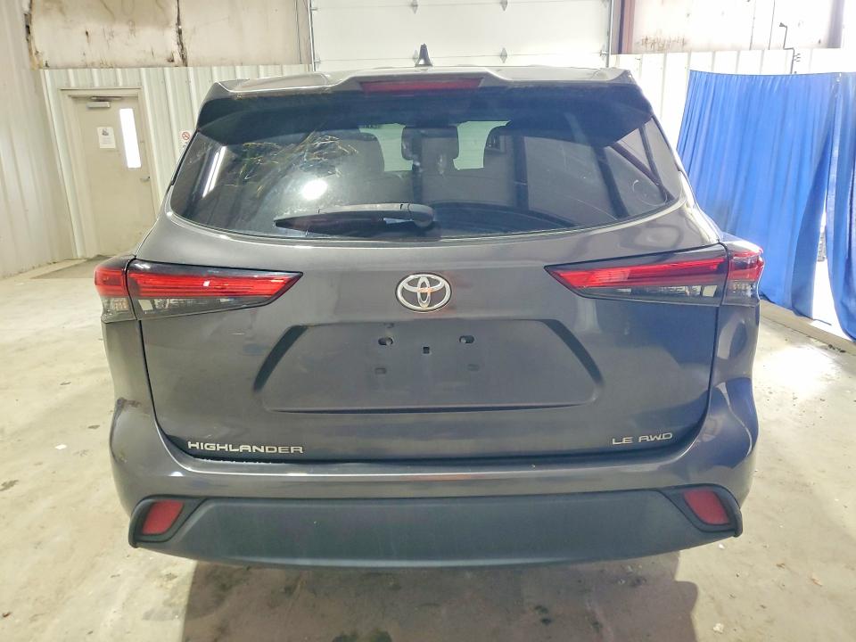 2022 Toyota Highlander VIN 5TDBZRBH7NS222013 COPART salvage auction — FRONT END, IN - CERTIFICATE OF TITLE, sold $12,200 on 2026-07-21 (photo 6)