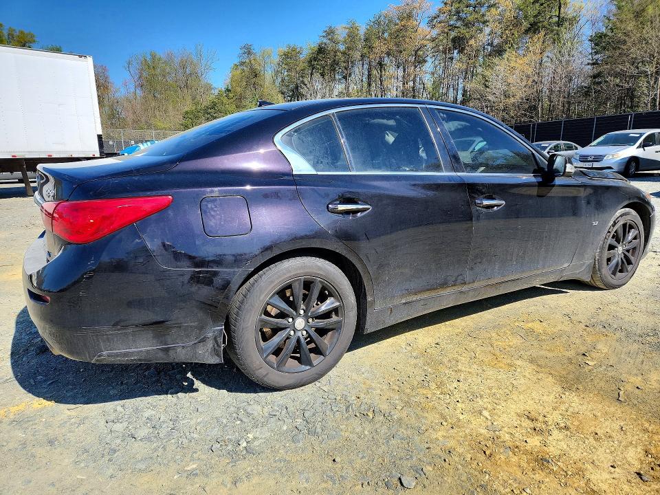 2015 Infiniti Q50 VIN JN1BV7AR0FM414268 COPART salvage auction — FRONT END, Md - Cert Of Salvage > 75% Damage, sold $1,800 on 2026-07-24 (photo 3)