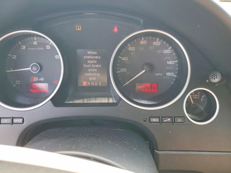 2008 Audi S4 VIN WUARL48H08K900156 COPART salvage auction — REAR END, Fl - Cert Of Title Slvg Rebuildable, sold $375 on 2026-07-23 (photo 9)