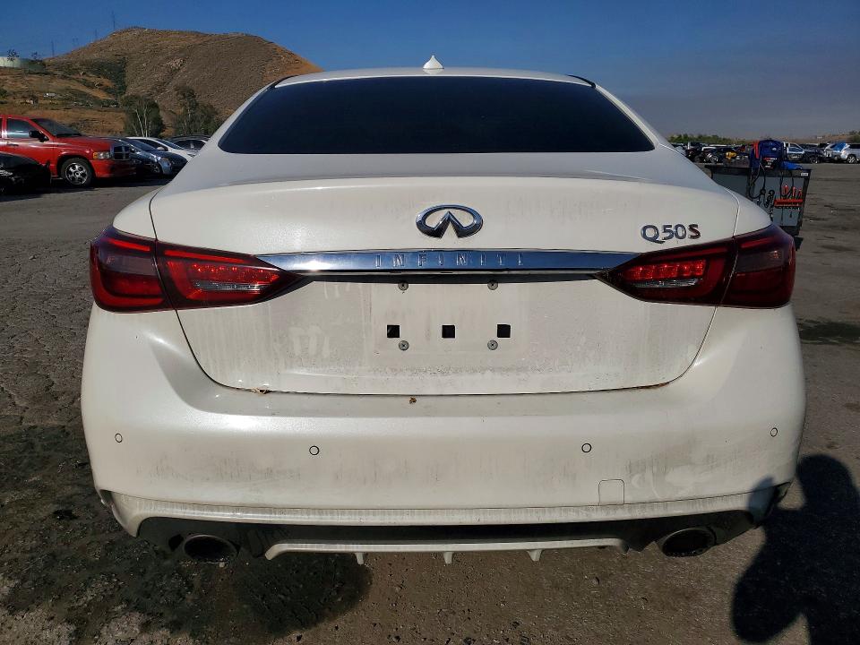 2018 Infiniti Q50 VIN JN1FV7AP8JM461668 COPART salvage auction — UNDERCARRIAGE, Ca - Salvage Certificate, sold $8,100 on 2026-07-02 (photo 6)