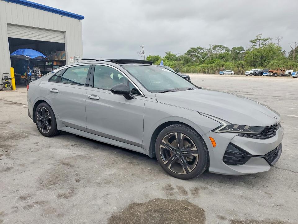 2021 Kia K5 VIN 5XXG64J25MG080551 COPART salvage auction — SIDE, Fl - Certificate Of Destruction, sold $5,300 on 2026-07-15 (photo 4)