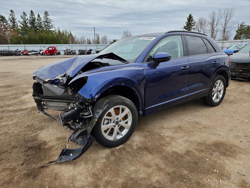 2024 Audi Q3 VIN WA1AUCF34R1155146 COPART salvage auction — FRONT END, Salvage Title, sold $4,700 on 2026-07-14 (photo 1)