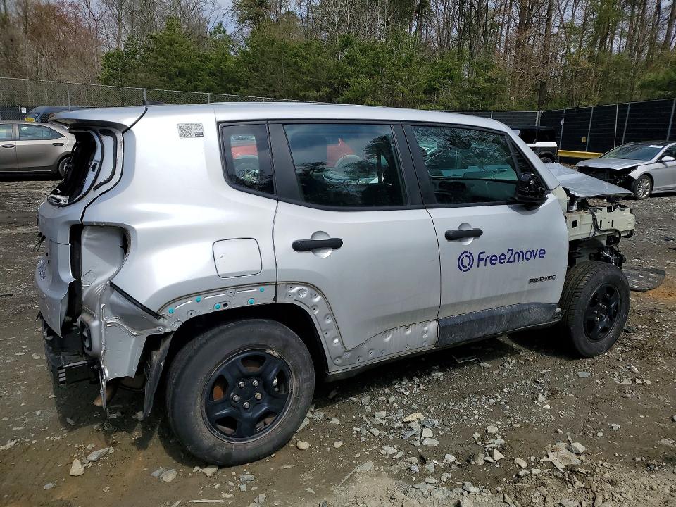 2021 Jeep VIN ZACNJDAB3MPN36982 COPART salvage auction — FRONT END, Md - Cert Of Salvage > 75% Damage, sold $750 on 2026-07-14 (photo 3)