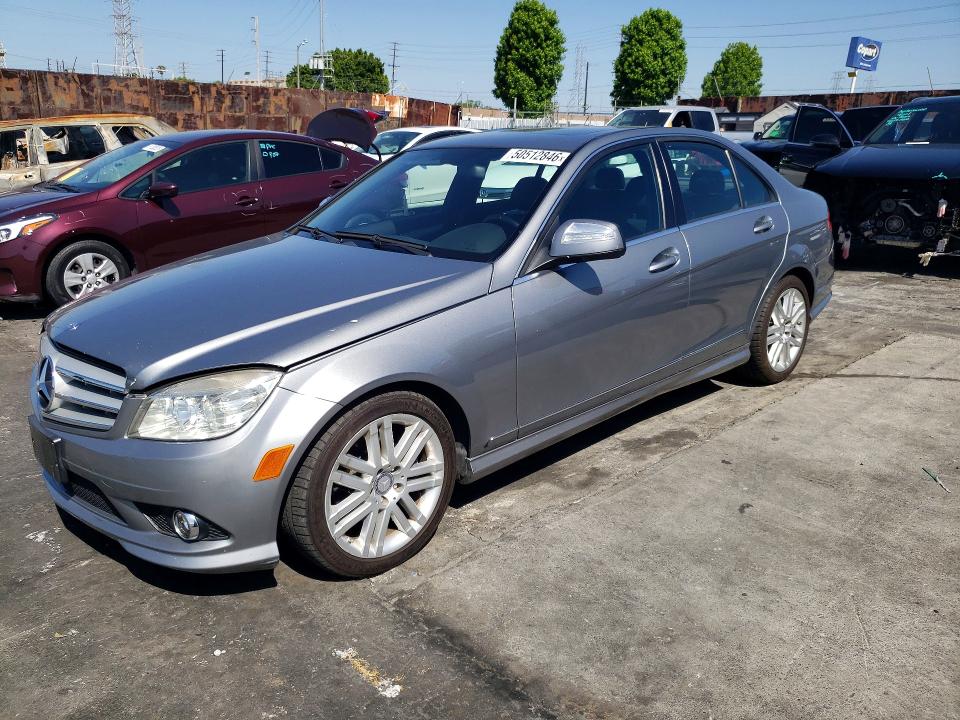 2009 Mercedes-benz C-klasse VIN WDDGF54X69R074992 COPART salvage auction — FRONT END, Ca - Salvage Certificate, sold $1,850 on 2026-08-07 (photo 1)