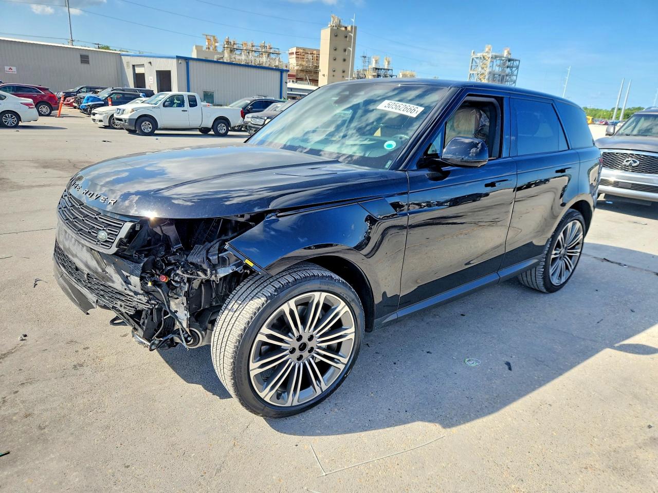 2024 Land Rover Range Rover Sport VIN SAL1P9EU0RA199907 COPART salvage auction — Front End, LA - CERT OF TITLE-SALVAGE, sold $42,000 on 2026-07-01 (photo 1)