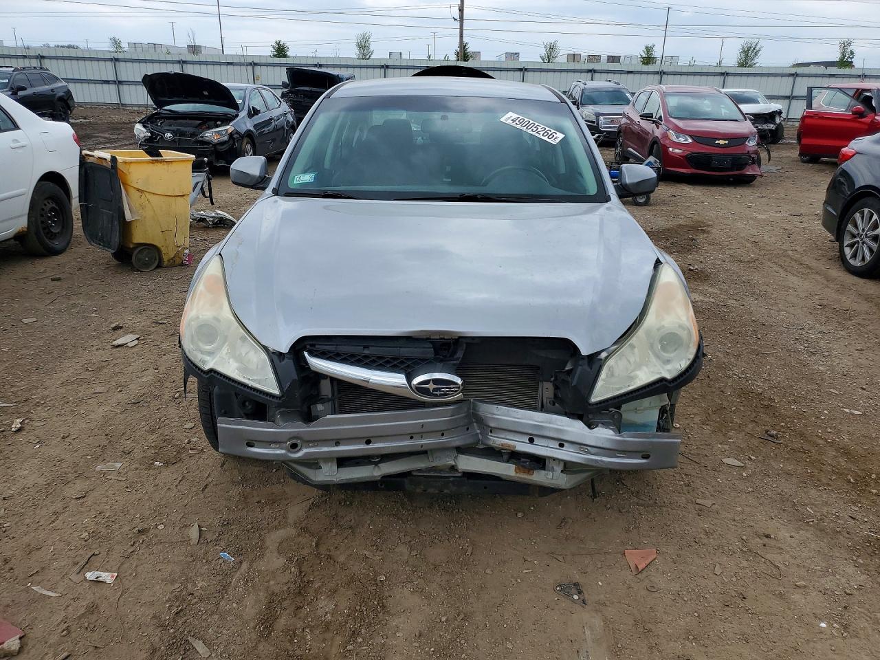 2011 Subaru Legacy VIN 4S3BMBC61B3221827 COPART salvage auction — Front End, IL - SALVAGE CERTIFICATE, sold $775 on 2026-07-02 (photo 5)