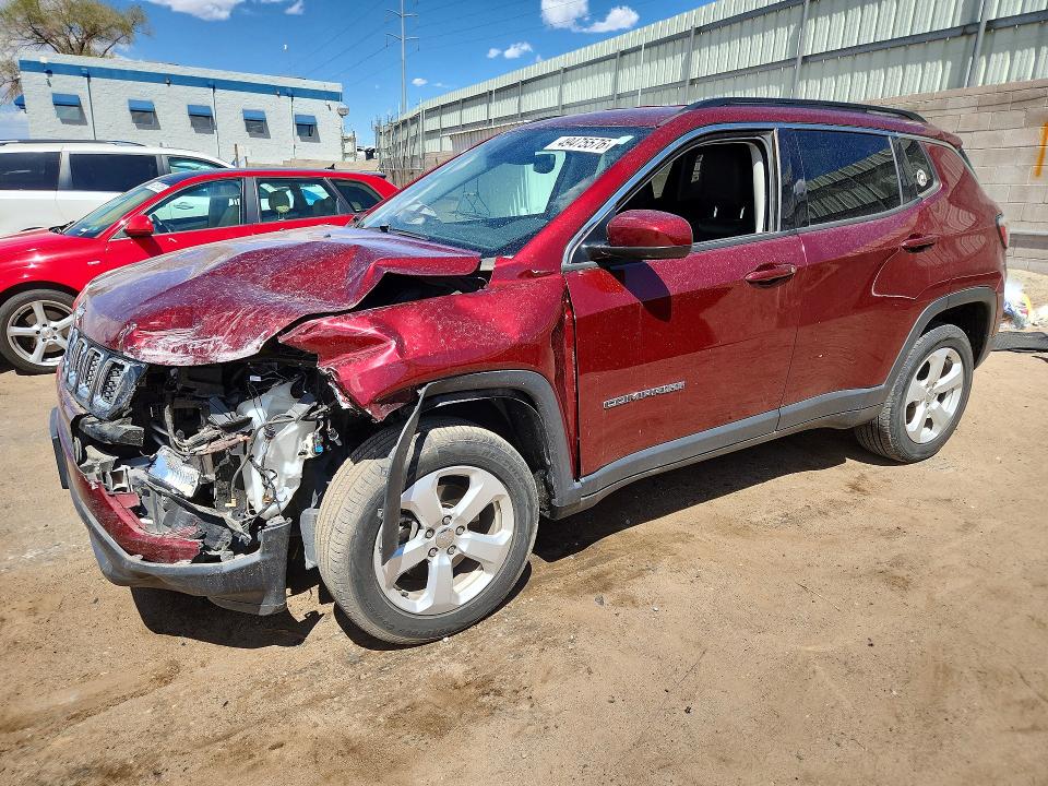 2021 Jeep VIN 3C4NJDBB2MT569241 COPART salvage auction — FRONT END, Nm - Cert Of Title-Salvage, sold $1,700 on 2026-08-03 (photo 1)