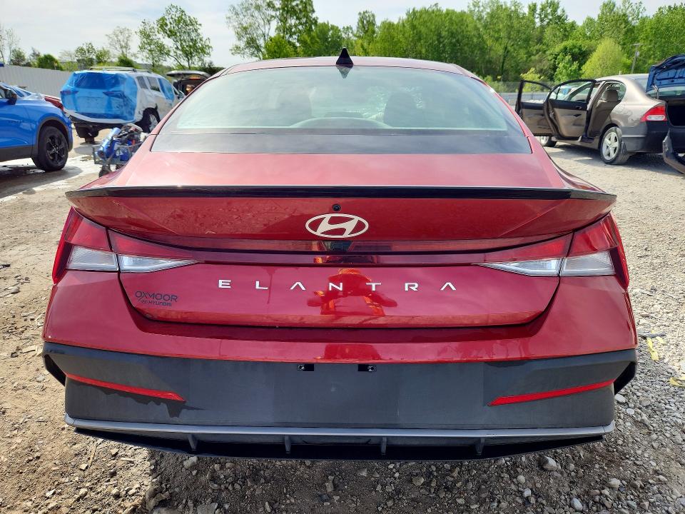 2025 Hyundai Elantra VIN KMHLM4DG8SU998048 COPART salvage auction — FRONT END, Ky - Bill Of Sale/Part Only/No Titl, sold $1,850 on 2026-07-30 (photo 6)