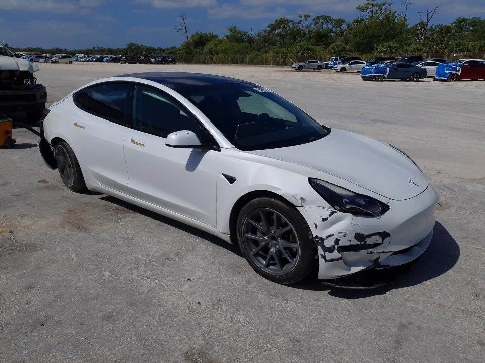 2021 Tesla Model 3 VIN 5YJ3E1EA9MF029719 COPART salvage auction — FRONT END, Fl - Certificate Of Destruction, sold $4,750 on 2026-07-15 (photo 4)