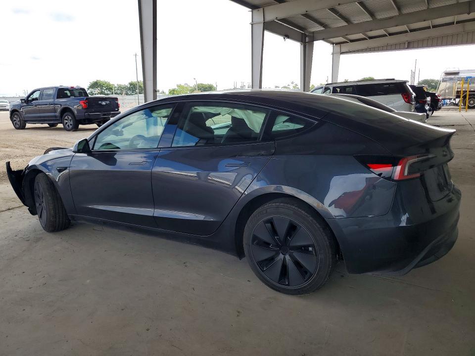 2025 Tesla Model 3 VIN 5YJ3E1EA0SF030111 COPART salvage auction — FRONT END, Salvage Title, sold $12,800 on 2026-07-22 (photo 2)