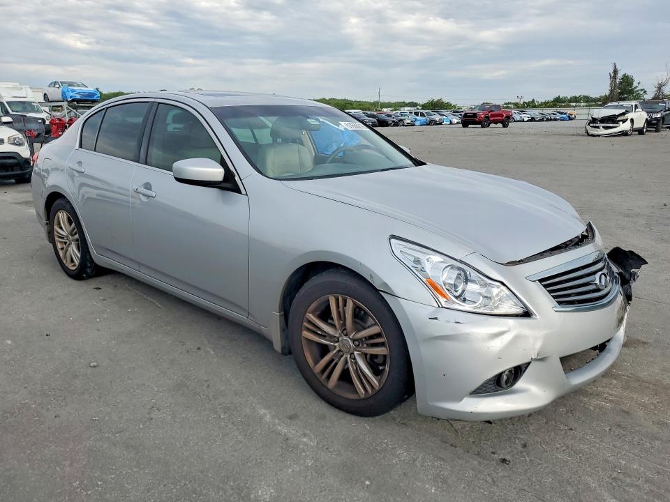 2013 Infiniti VIN JN1CV6APXDM723482 COPART salvage auction — FRONT END, Salvage Title, sold $375 on 2026-07-23 (photo 4)