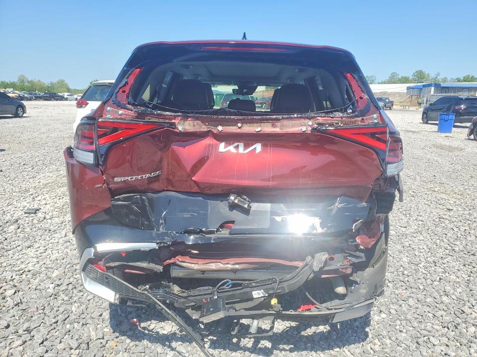 2025 Kia Sportage VIN 5XYK53DF6SG324433 COPART salvage auction — REAR END, Al - Cert Of Title-Salvage Title, sold $10,000 on 2026-07-07 (photo 6)