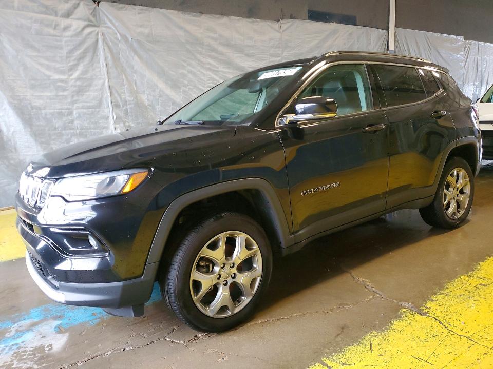 2021 Jeep Compass VIN 3C4NJDCB8NT134269 COPART salvage auction — FRONT END, IN - CERTIFICATE OF TITLE, sold $9,700 on 2026-07-23 (photo 1)