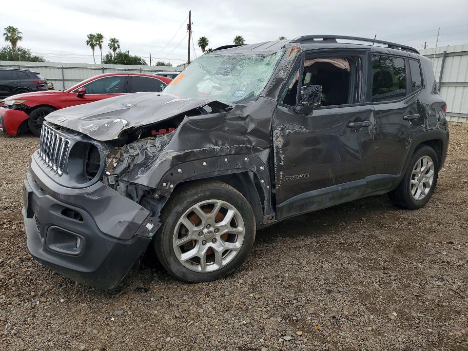 2018 Jeep Renegade VIN ZACCJABB9JPJ43617 COPART salvage auction — ALL OVER, TX - NONREPAIRABLE TITLE (P), sold $350 on 2026-08-19 (photo 1)