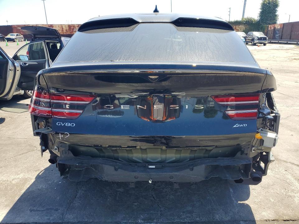 2025 Genesis Gv80 VIN KMUJBESC7SU279149 COPART salvage auction — REAR END, Ca - Salvage Certificate, sold $10,200 on 2026-07-29 (photo 6)