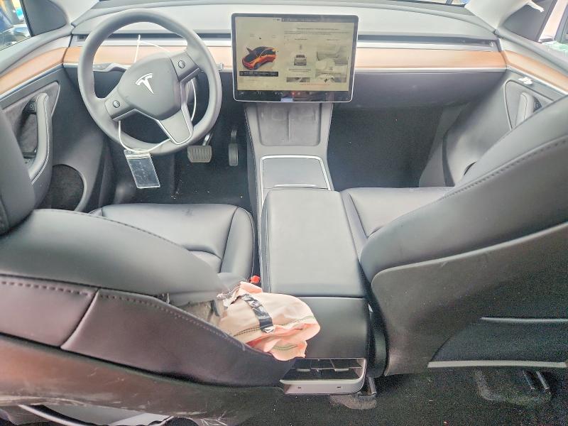 2024 Tesla Model y VIN 7SAYGDEE8RF201611 COPART salvage auction — SIDE, TX - SALVAGE VEHICLE TITLE, sold $12,000 on 2026-07-23 (photo 8)