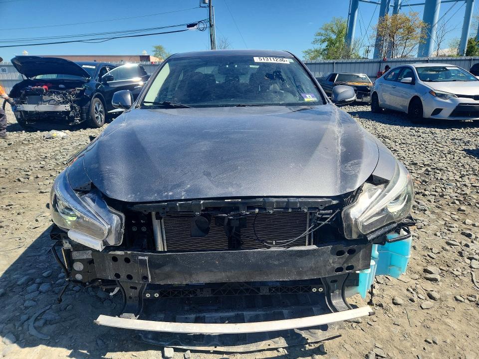 2015 Infiniti Q50 VIN JN1BV7AR8FM403924 COPART salvage auction — FRONT END, Nj - Cert Of Title-Salvage, sold $5,700 on 2026-07-22 (photo 5)