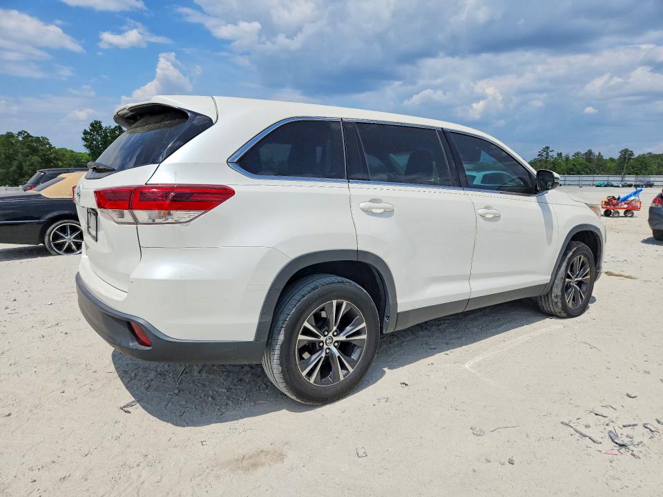 2019 Toyota Highlander VIN 5TDZZRFH0KS359167 COPART salvage auction — FRONT END, Ga - Certificate Of Title, sold $10,500 on 2026-07-15 (photo 3)