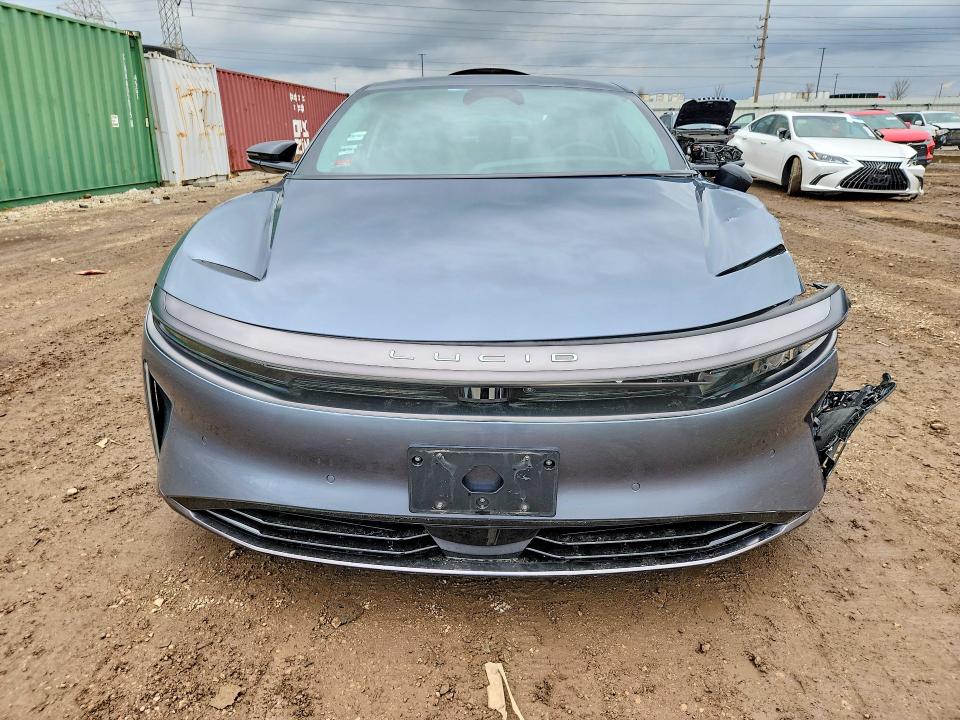 2025 Lucid Air VIN 50EA1TEA6SA002087 COPART salvage auction — FRONT END, Il - Salvage Certificate, sold $13,700 on 2026-07-16 (photo 5)