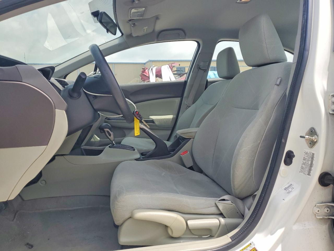 2012 Honda Civic VIN 19XFB2F53CE372107 COPART salvage auction — Front End, TX - SALVAGE VEHICLE TITLE, sold $1,650 on 2026-06-25 (photo 7)