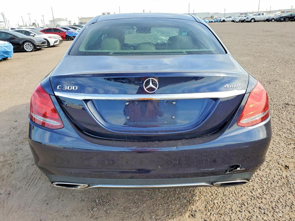 2015 Mercedes-benz C class VIN 55SWF4KBXFU022319 COPART salvage auction — FRONT END, AZ - CERTIFICATE OF TITLE, sold $1,550 on 2026-07-07 (photo 6)