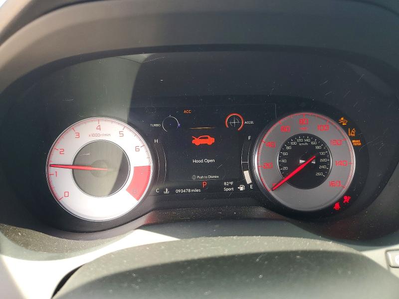 2021 Acura Rdx VIN 5J8TC1H60ML008494 COPART salvage auction — FRONT END, Tx - Salvage Vehicle Title, sold $9,800 on 2026-07-09 (photo 9)