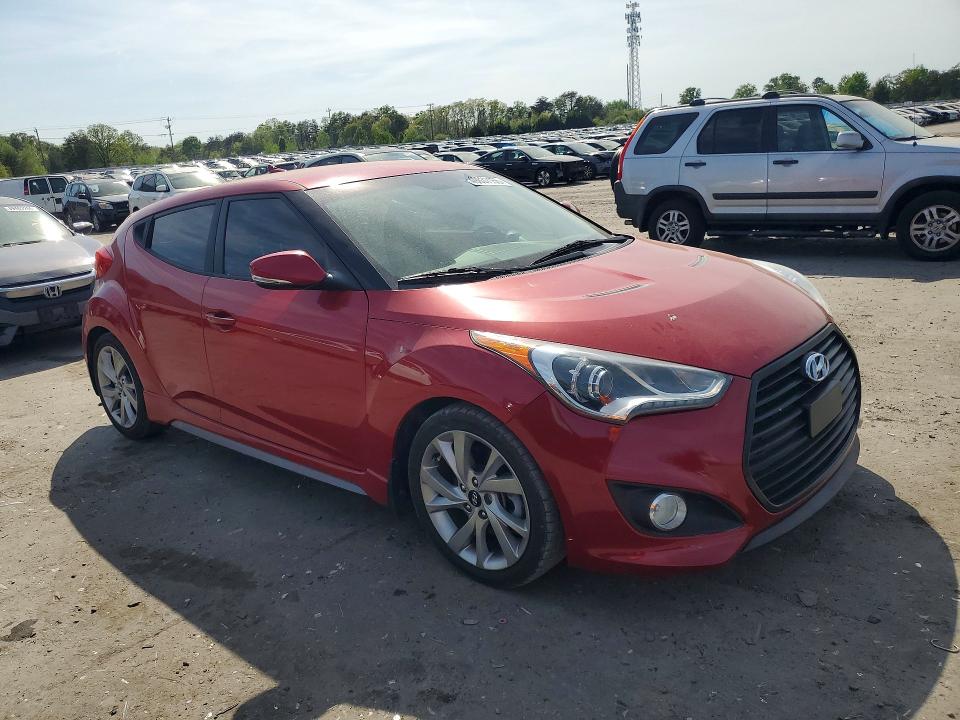 2015 Hyundai Veloster VIN KMHTC6AE5FU221771 COPART salvage auction — MINOR DENT/SCRATCHES, In - Certificate Of Title, sold $3,400 on 2026-07-08 (photo 4)