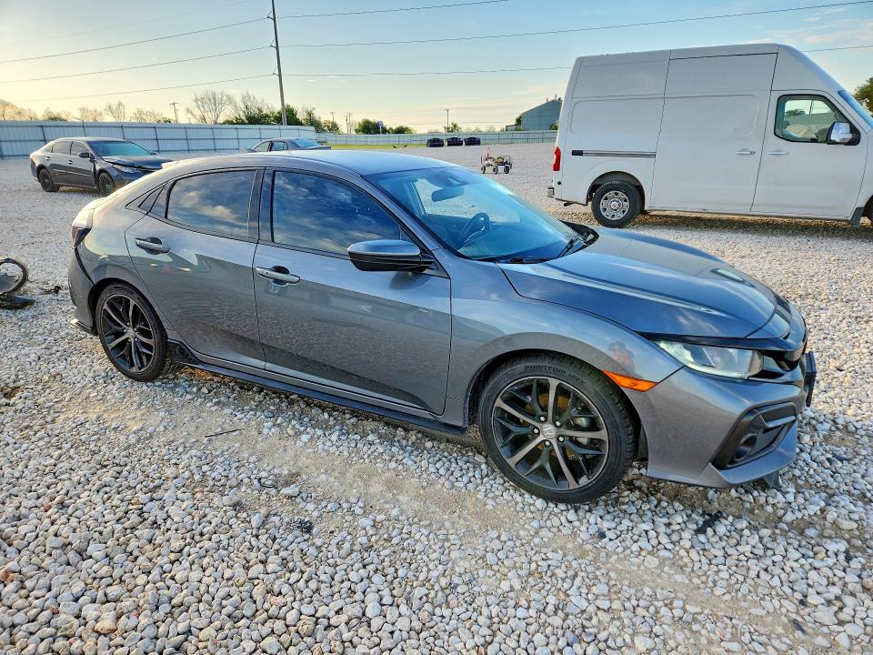 2021 Honda Civic VIN SHHFK7H41MU227689 COPART salvage auction — REAR END, TX - SALVAGE VEHICLE TITLE, sold $4,100 on 2026-07-09 (photo 4)