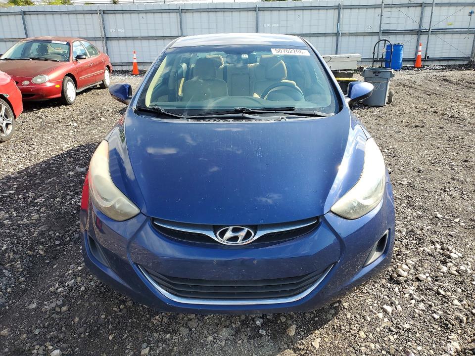 2013 Hyundai Elantra VIN KMHDH4AE8DU821210 COPART salvage auction — REAR END, WA - VEHICLE CERT OF OWNERSHIP-TITL, sold $350 on 2026-07-27 (photo 5)