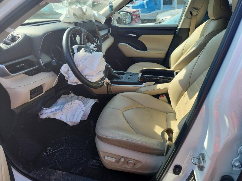 2023 Toyota Highlander VIN 5TDKDRAHXPS005543 COPART salvage auction — FRONT END, In - Certificate Of Title, sold $13,700 on 2026-07-02 (photo 7)