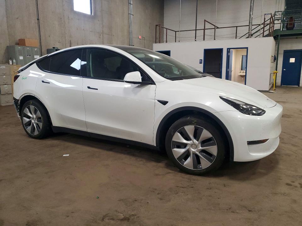 2023 Tesla Model y VIN 7SAYGDEE4PF762045 COPART salvage auction — REAR END, Mn - Cert Of Title-Salvage, sold $15,200 on 2026-07-14 (photo 4)