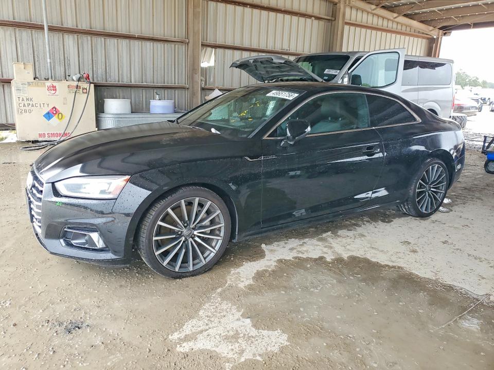 2018 Audi A5 VIN WAURNAF58JA093554 COPART salvage auction — SIDE, Tx - Salvage Vehicle Title, sold $6,000 on 2026-07-17 (photo 1)