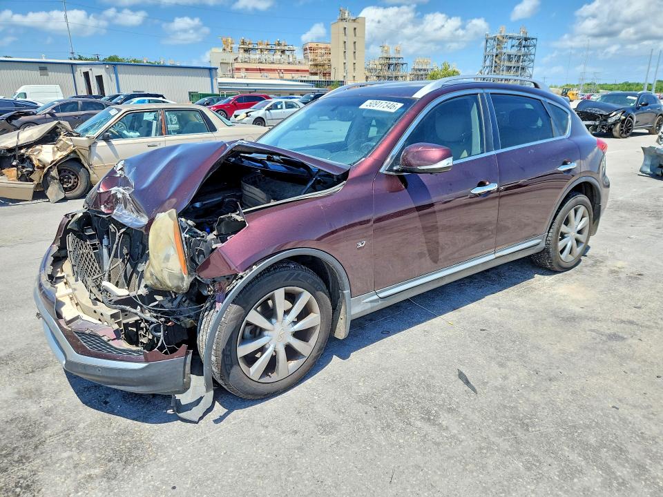 2016 Infiniti Qx50 VIN JN1BJ0RP1GM232621 COPART salvage auction — FRONT END, Ms - Cert Of Title-Salvaged, sold $400 on 2026-07-07 (photo 1)